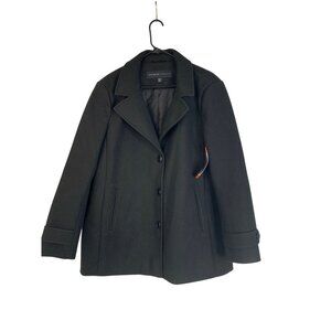 Marc New York Peacoat XXL Black Button Coat Mid Weight Transition NWT RGG10656